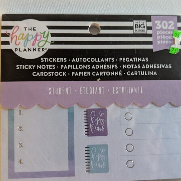 NWT 302 pc Happy Planner Back to School Student Multi Pack Stickers Notes Cards - Picture 3 of 6